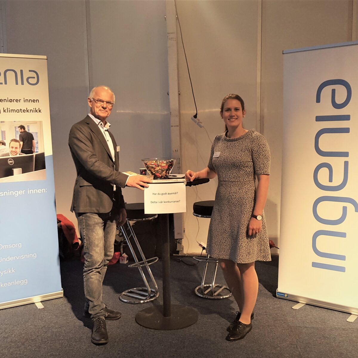 Ingenia på stand under Karrieredagene ved NTNU