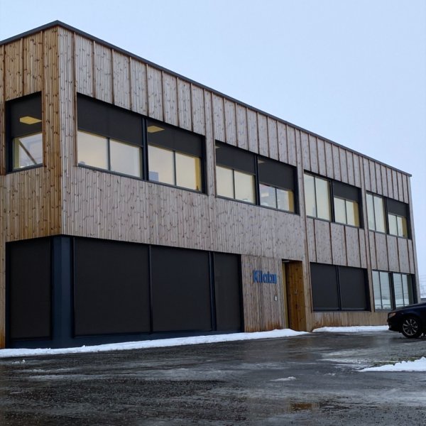 KILAB Jessheim, nytt kombibygg med trefasade. Ingenia var rådgivende ingeniør for ITB og automasjon