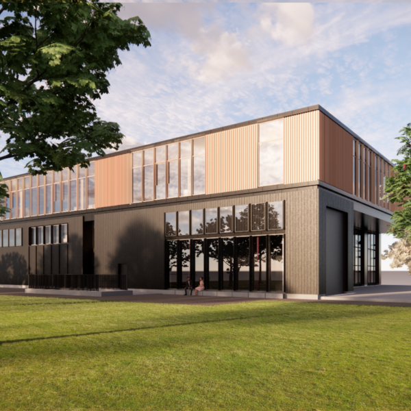 Sentrum brannstasjon i Oslo, illustrasjon av nybygget. Ingenia var rådgivende ingeniør for ITB og automasjon