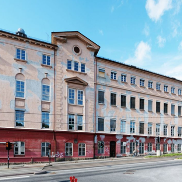 Sophies Minde, fasaden på det vernede bygget i dag. Ingenia var rådgivende ingeniør for vann og avløp