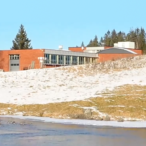 Renseanlegg i Indre Østfold om vinteren. Ingenia var rådgivende ingeniør for vann og avløp