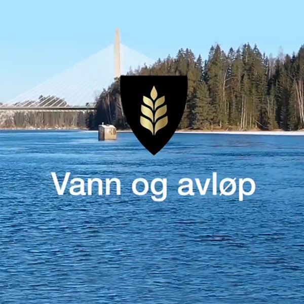 Vann og avløp i Indre Østfold, elv med kommunevåpen. Ingenia var rådgivende ingeniør for vann og avløp